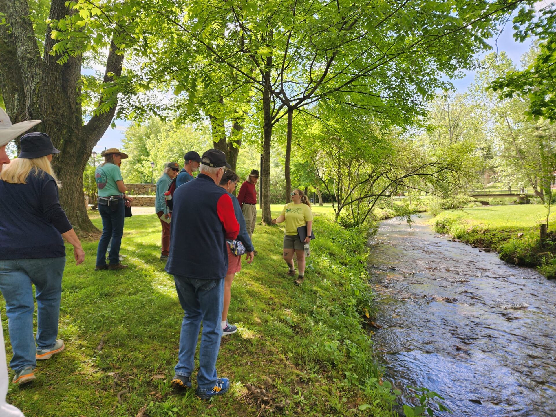 Stream restoration talk on Brevard College Campus