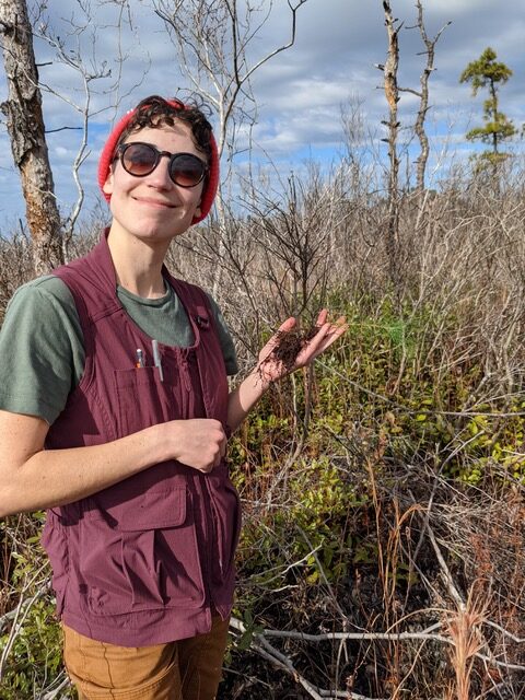 Aeran Coughlin in the field