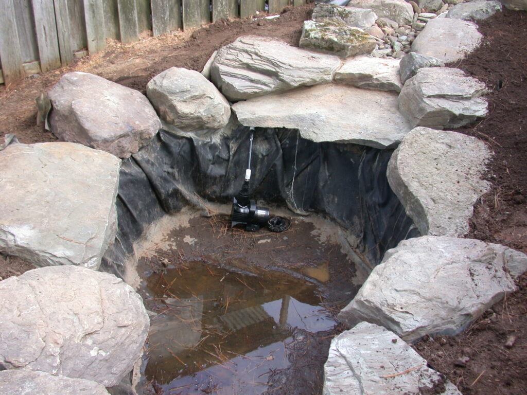 water feature completed