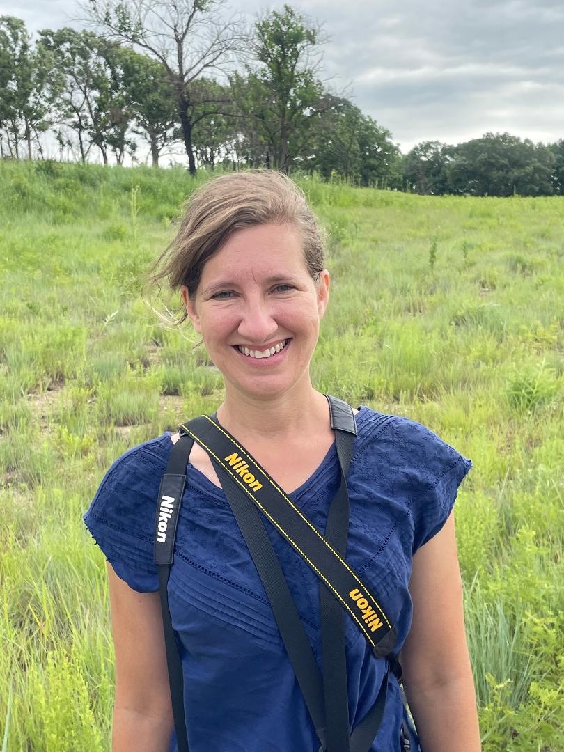 Nicolette Cagle at Konza Prairie
