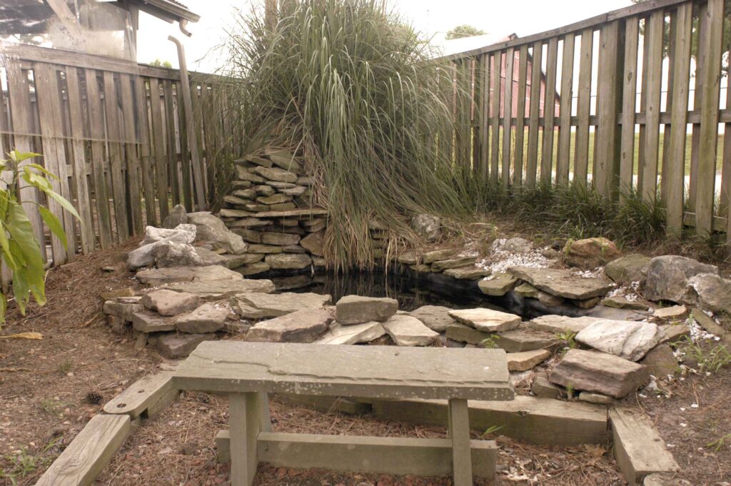 old water feature at Fair