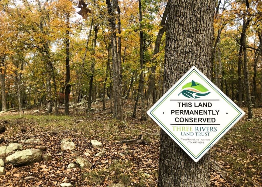 Property conserved by TRLT near Morrow Mountain